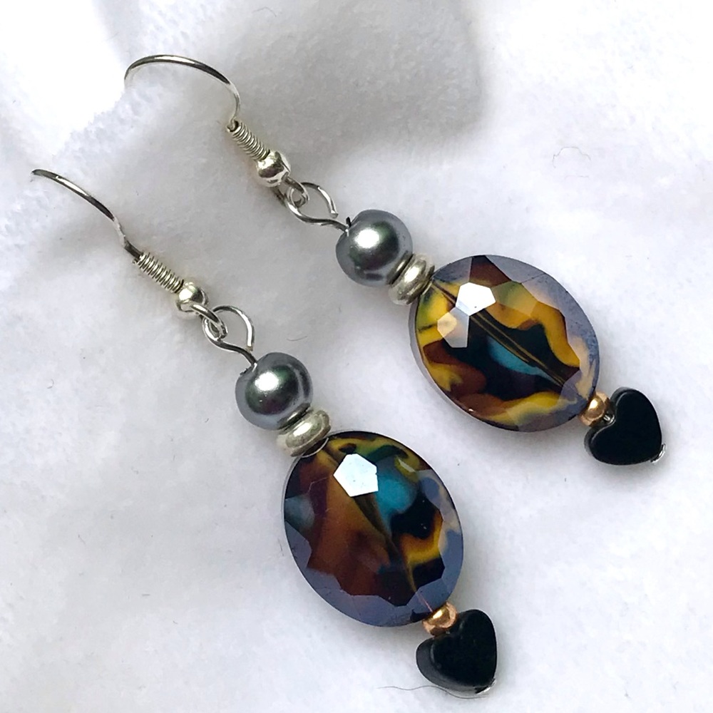 Handmade Earrings with Vintage & Modern Elements (E55-4H) - Picture 2 of 4